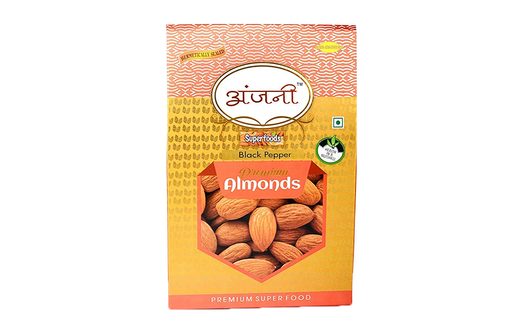 Anjani Superfoods Black Pepper Almonds    Box  1 kilogram